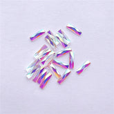 Rectangle Shape Crystal AB Unfoiled Flat Back Fancy Rhinestones WholesaleRhinestone